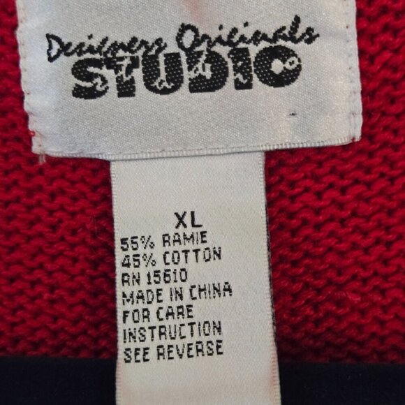 Vintage Embroidered Front Back Christmas Winter Y2K Sweater Vest Size XL - Picture 8 of 8